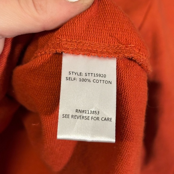 Trendy SUGAR+L!PS Red-Orange Cropped Hoodie Sweatshirt - Picture 3 of 8